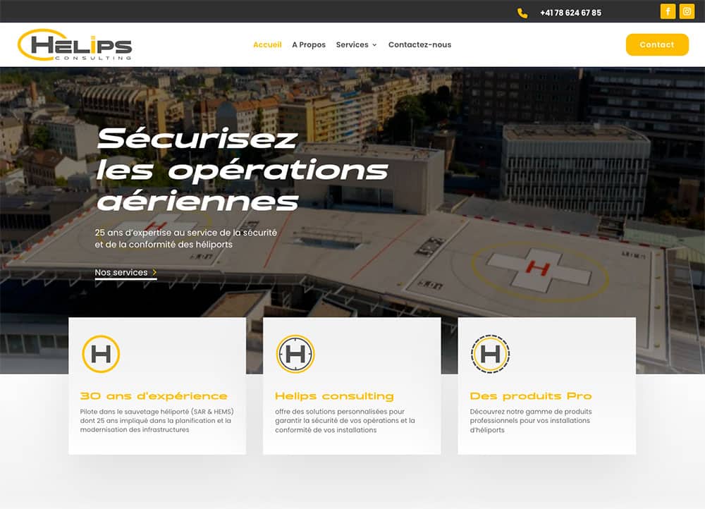 Helips Homepage -realisation