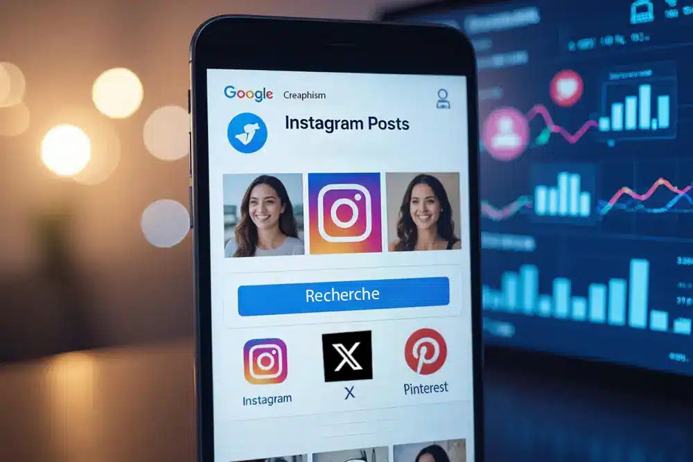 Vos posts instagram référencés sur google