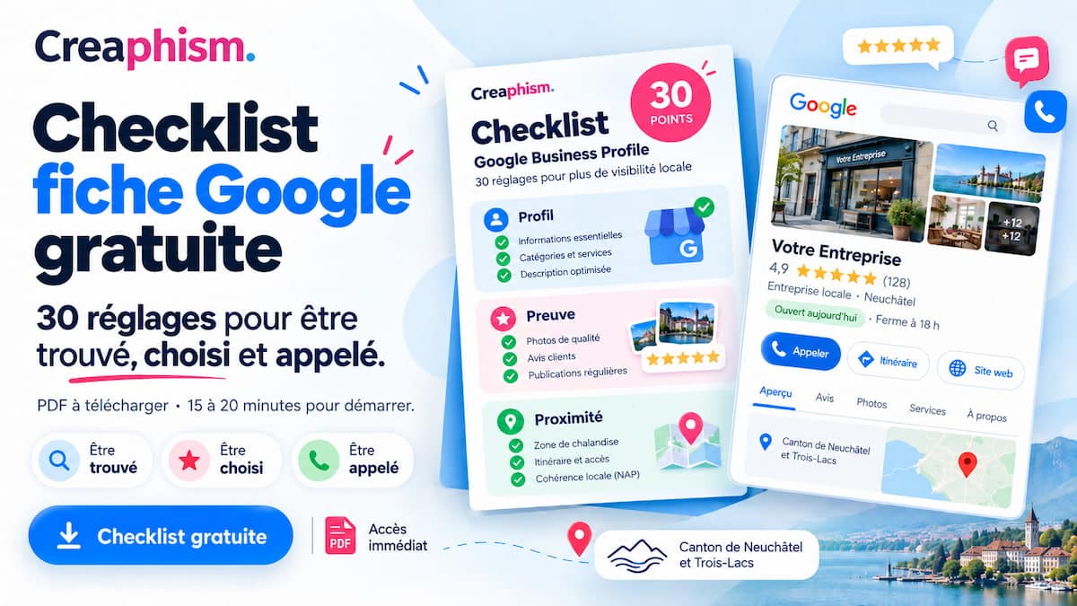checklist google gratuite pour votre visibilité
